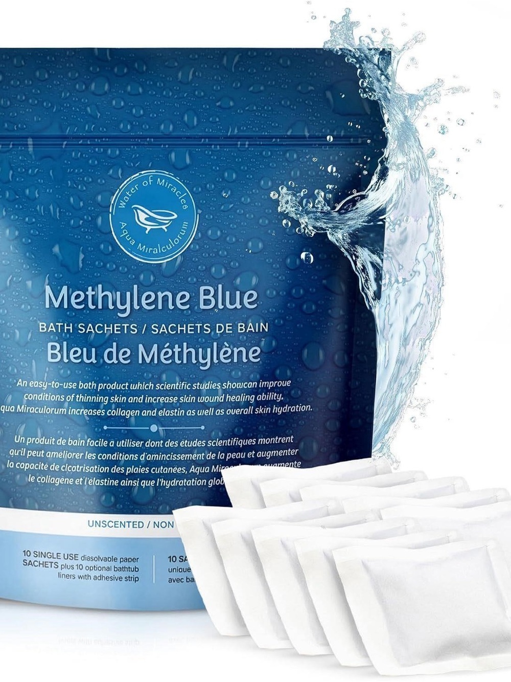 Methylene Blue Bath Sachets - Blue